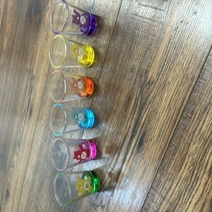 Funny care bear shot glasses! Never used smoke free home.